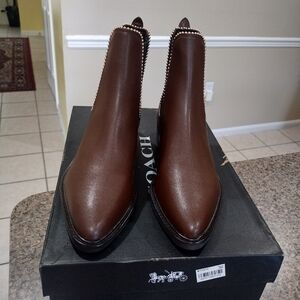NWT COACH  Bowery  Leather Boots